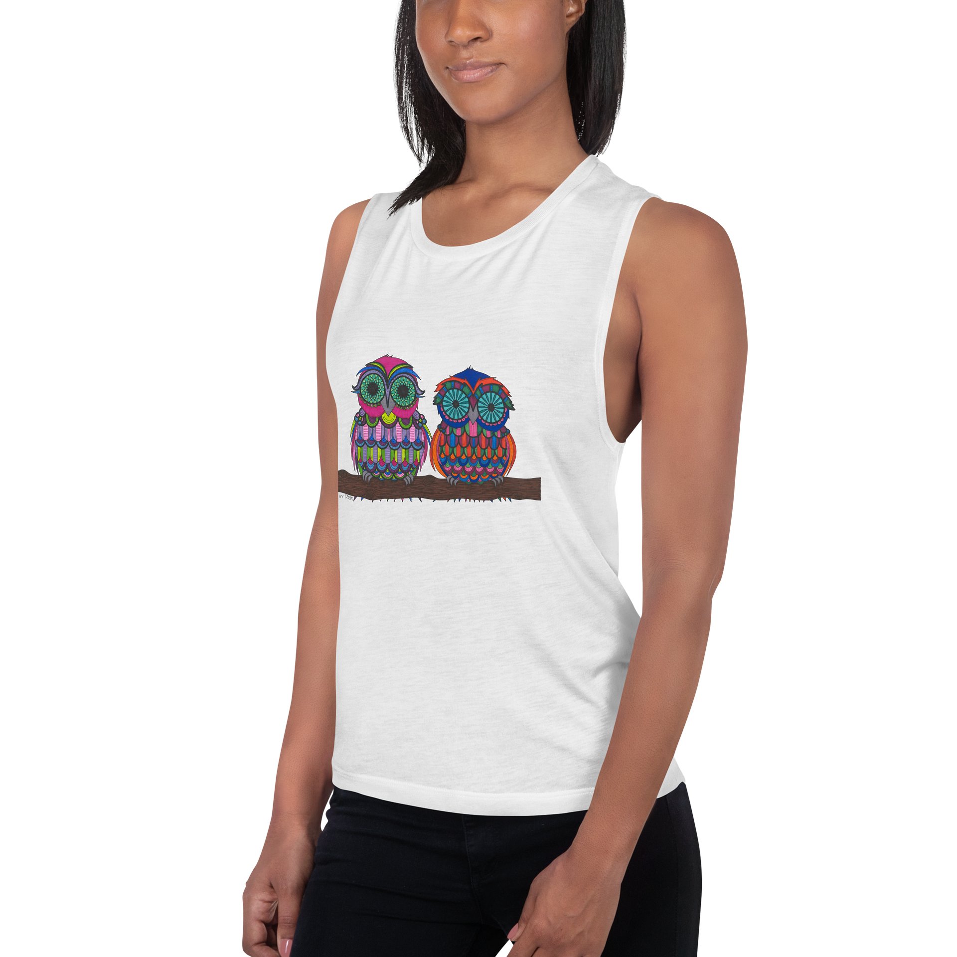 The Twins Owl Tank Top product image (2)