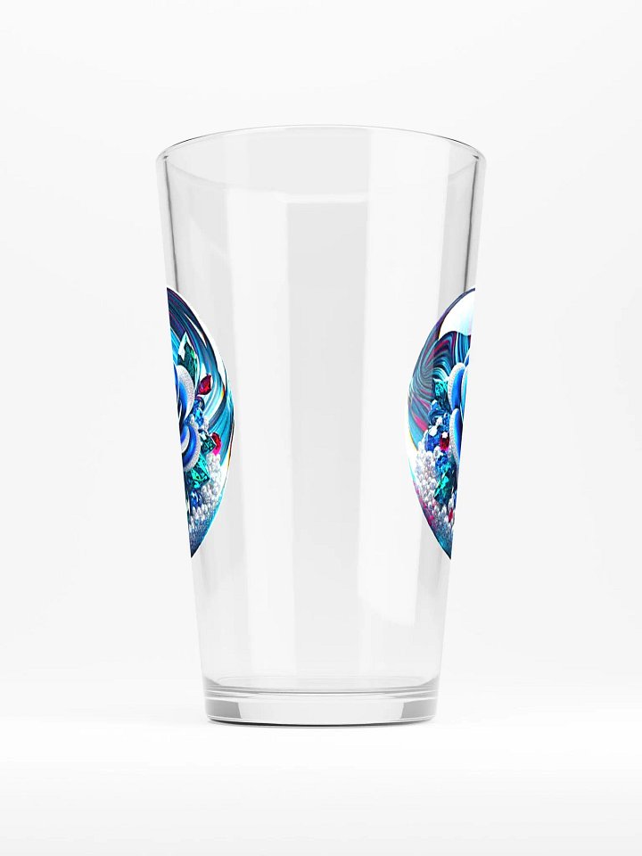 Blue Rose Marble Pint Glass product image (1)