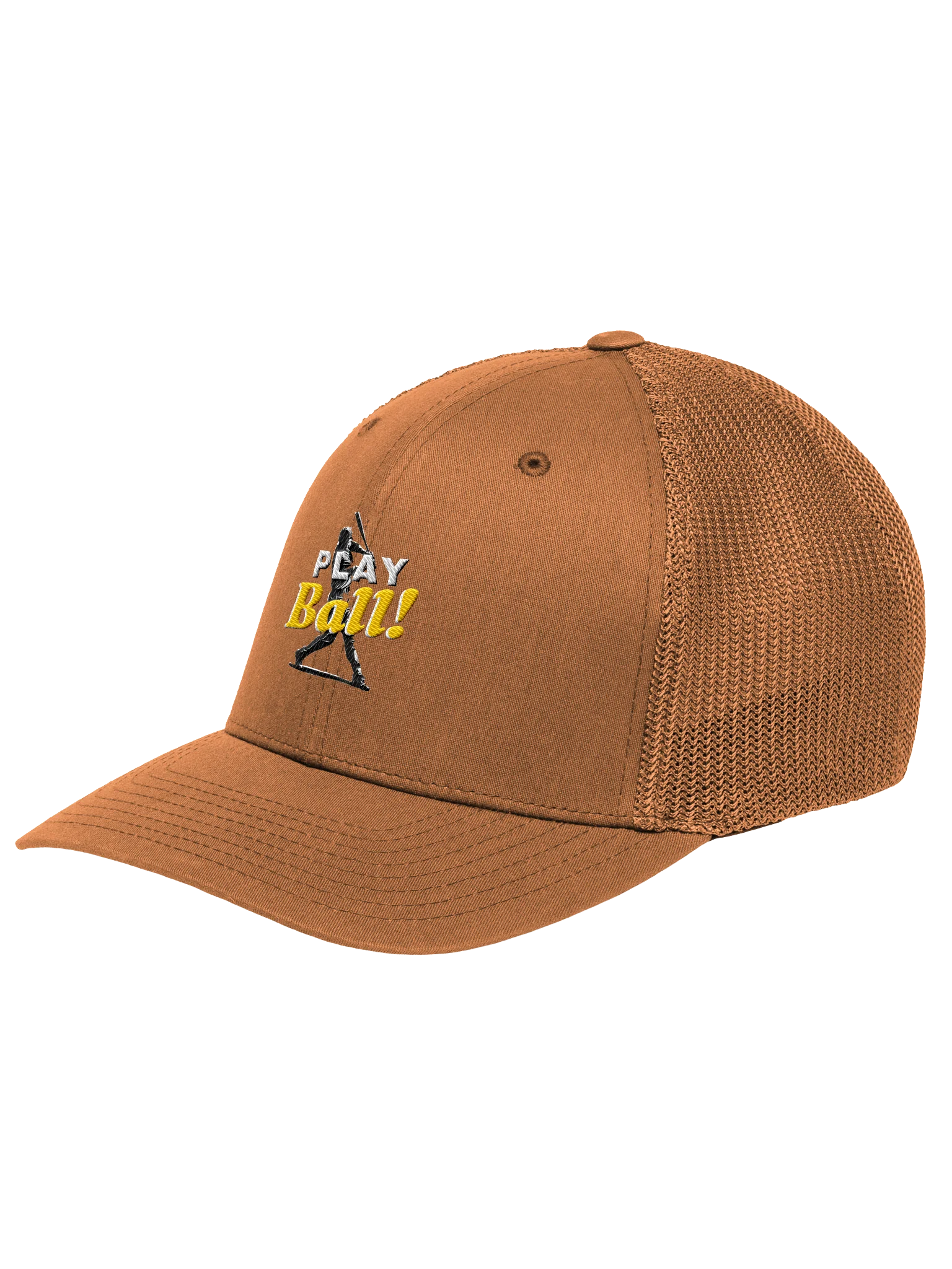 Play Ball! Flexfit Mesh Trucker Hat – Unisex Embroidered Cap product image (6)