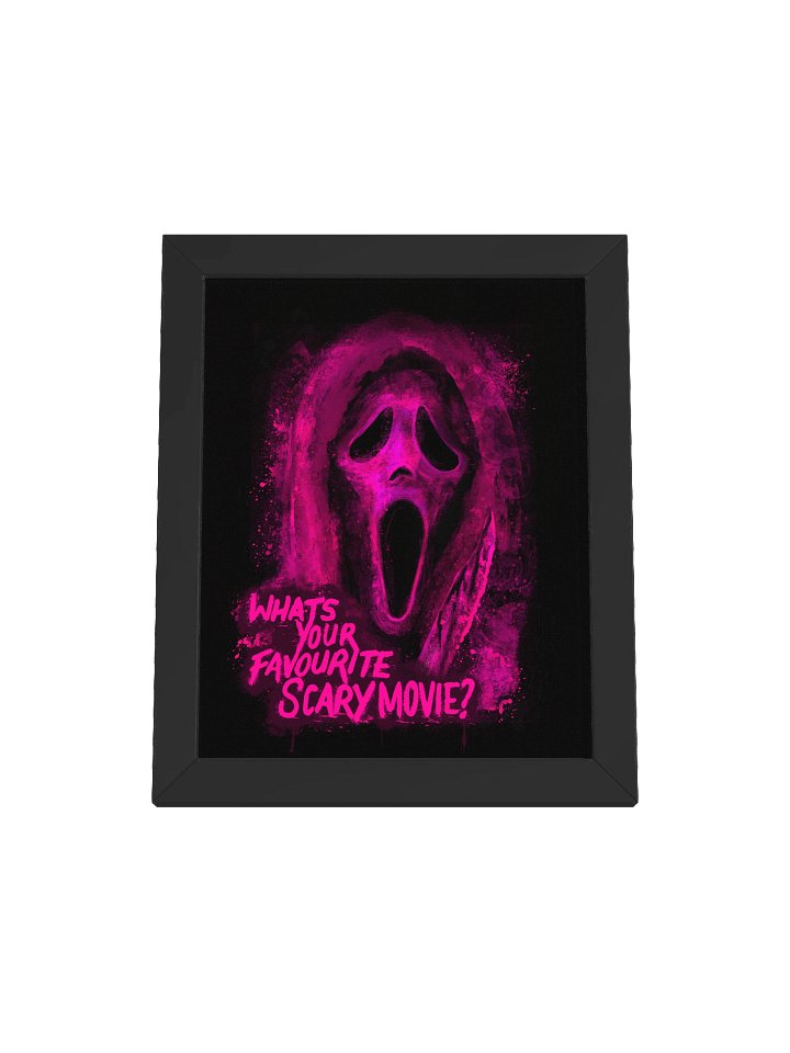 BLK Framed Ghost Face Print (Pink) product image (1)