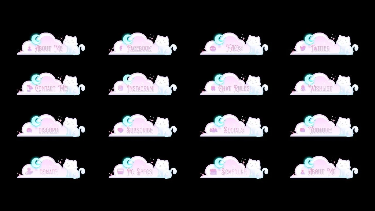 Dreamy Cat Twitch Panels product image (2)