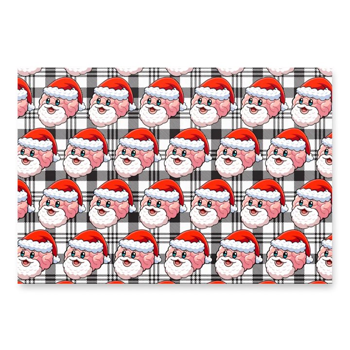 Santa Brain and BRAINdeer Wrapping Paper product image (2)