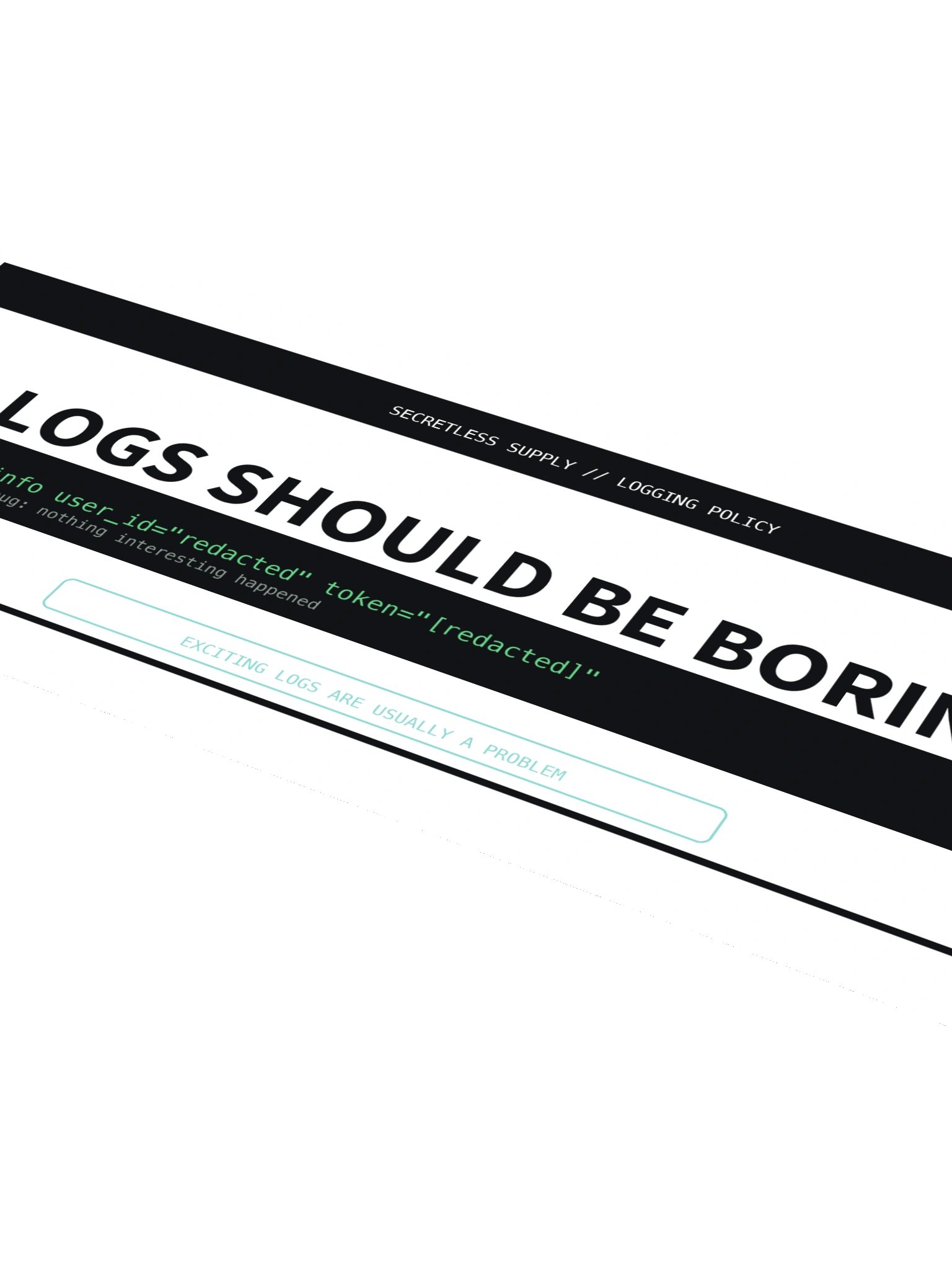 Logs Should Be Boring Sticker product image (4)