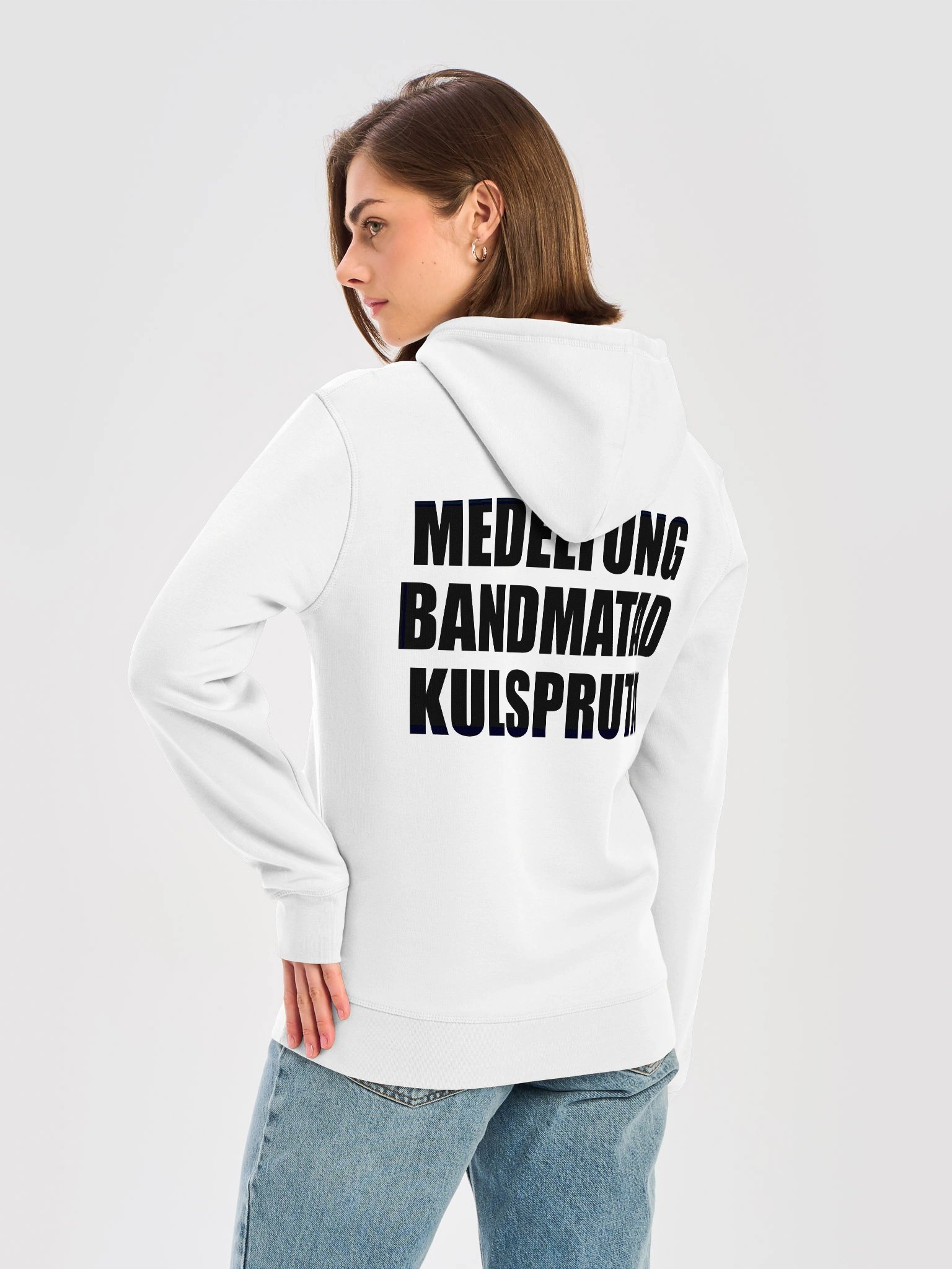 Medeltung Bandmatad Kulspruta (Organic Premium Hoodie) product image (3)