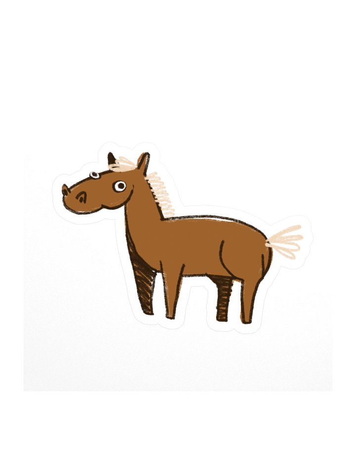 Shelf 2 : Medium Horse Sticker product image (1)