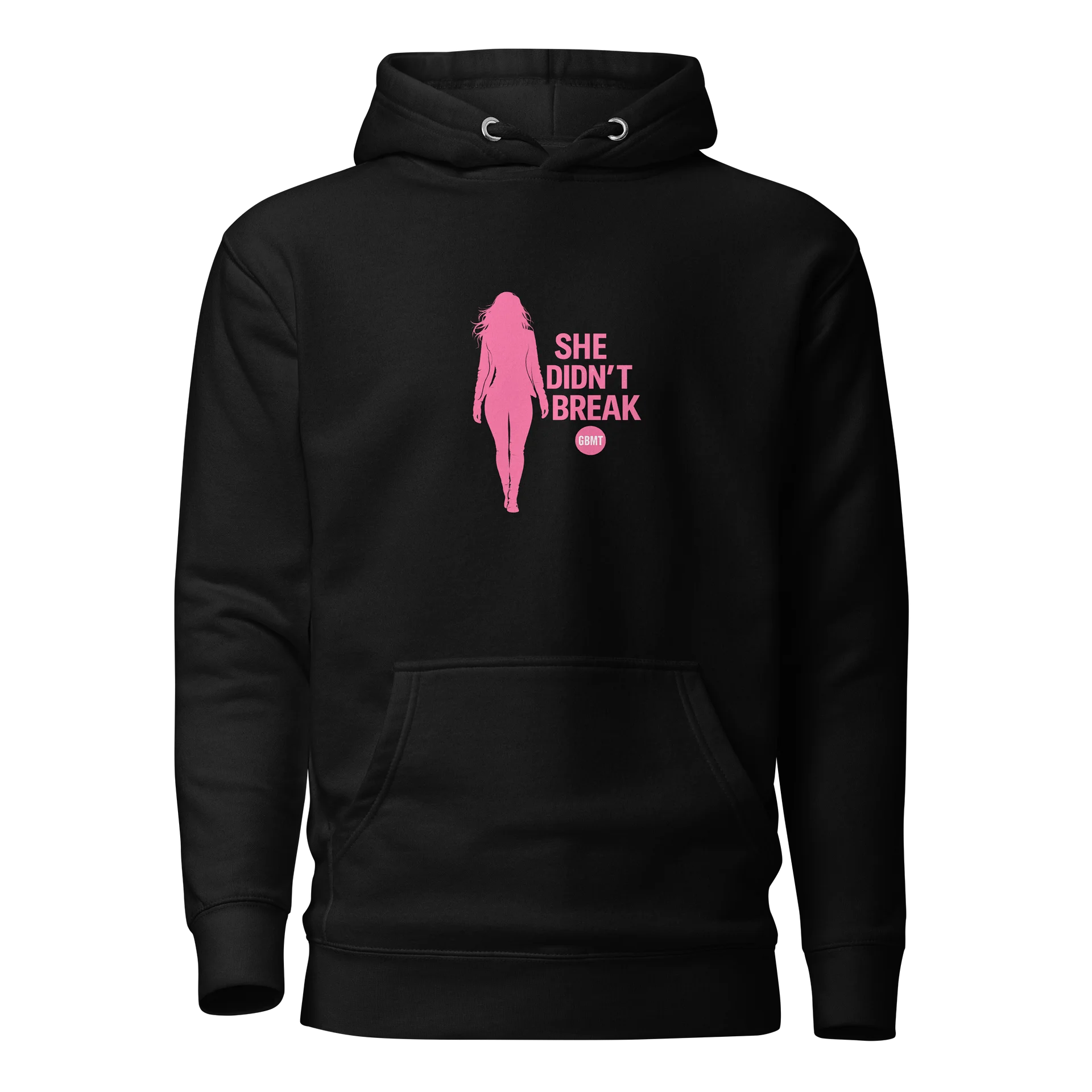 GBMT “She Didn’t Break” Signature Hoodie – Black Edition product image (1)