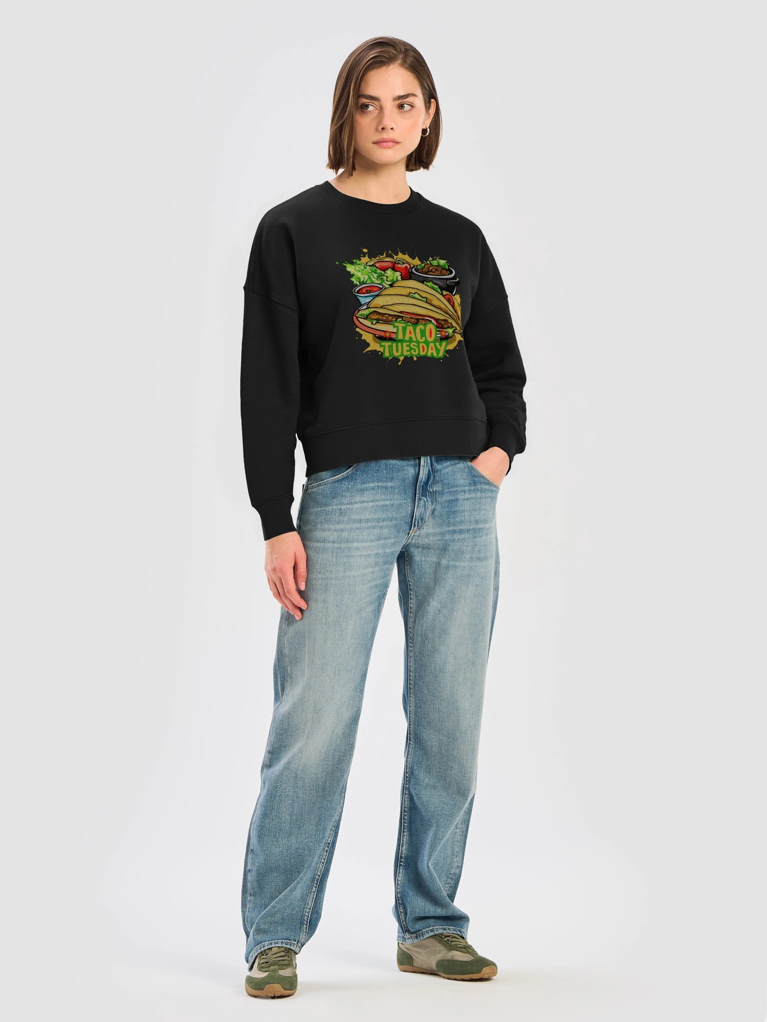 Taco Tuesday | Stanley/Stella Women's Organic Crew Neck Sweatshirt product image (5)