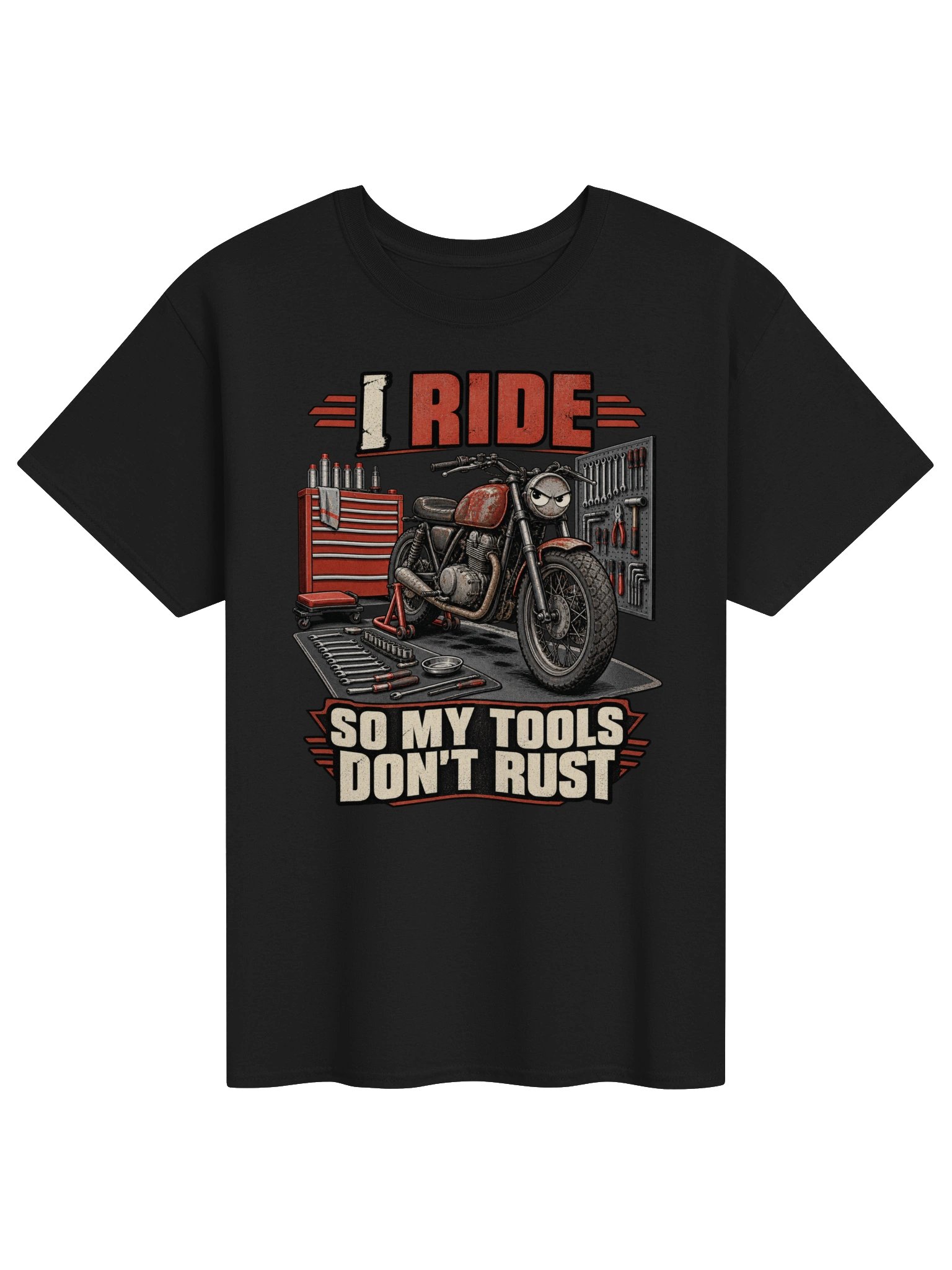 I Ride So My Tools Don’t Rust – Funny Mechanic T-Shirt product image (1)
