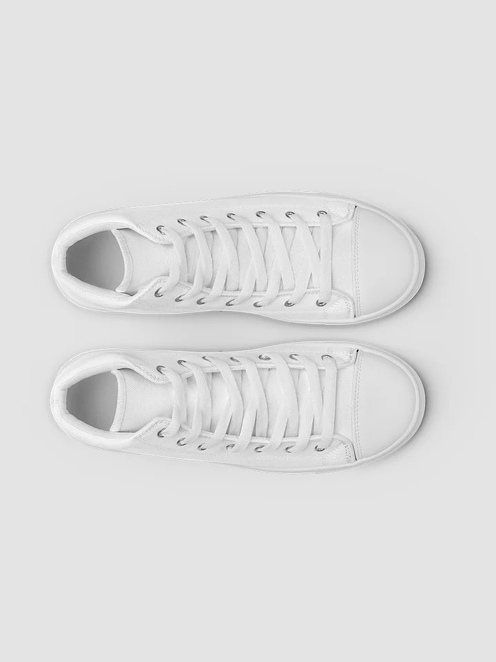 White Starbright The Band Women's High Top Canvas Shoes product image (2)