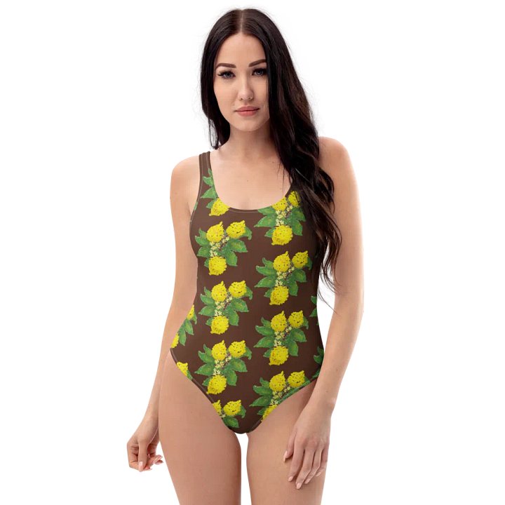 Lemon Love Brown One-Piece Swimsuit product image (2)