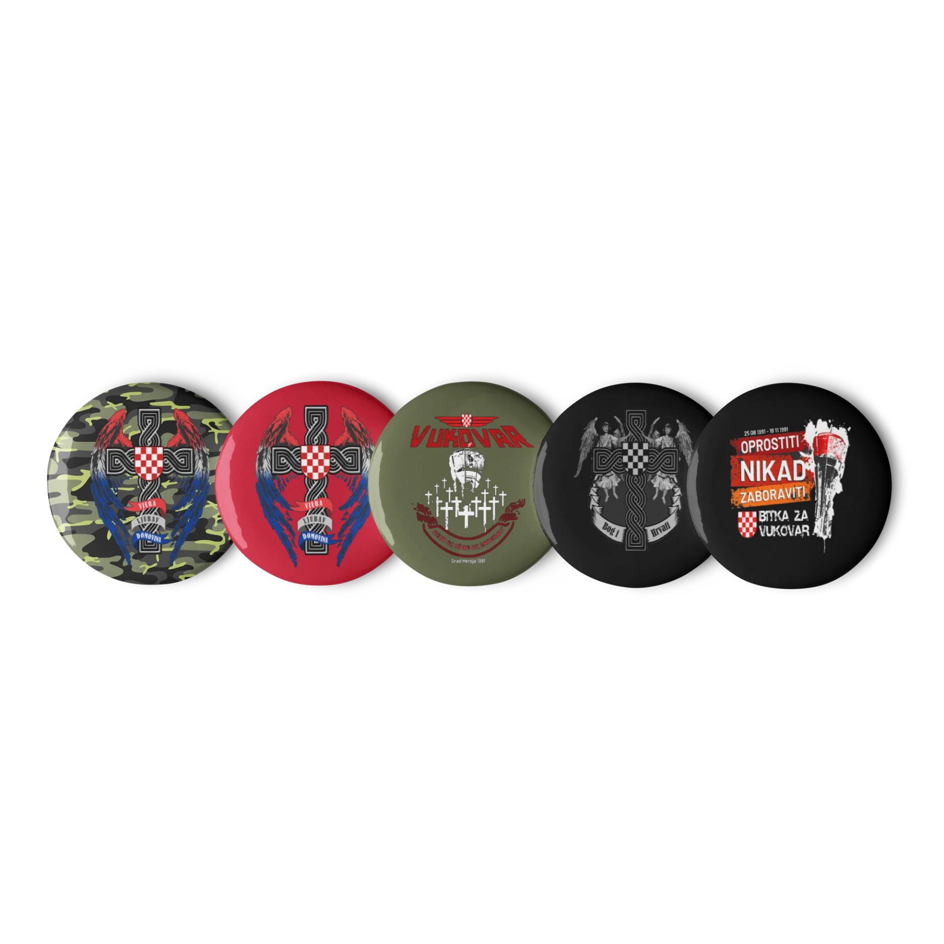 Winged Defender Pin Button Set product image (1)