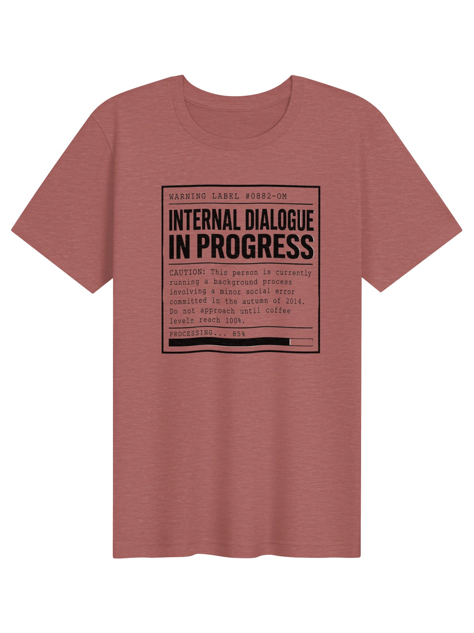 Copy of Unspokenminds Internal Dialogue In Progress Tee product image (3)