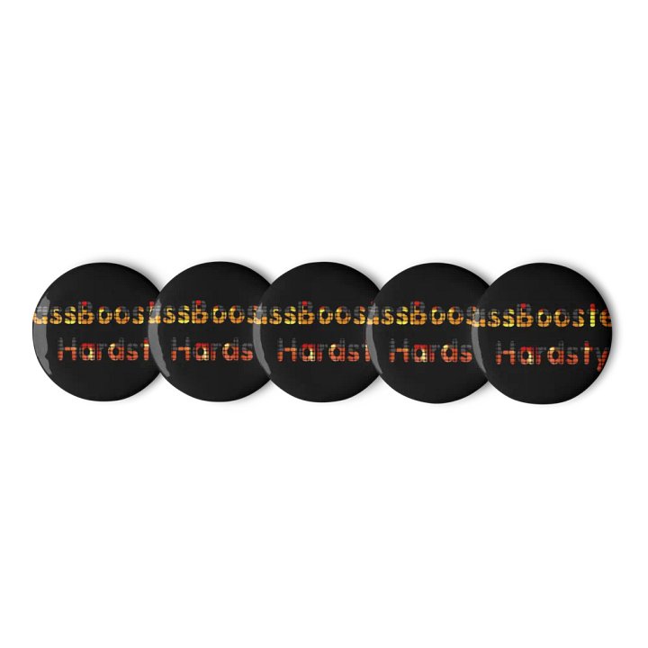 BassBoostedHardstyle Pinset (Black) product image (1)