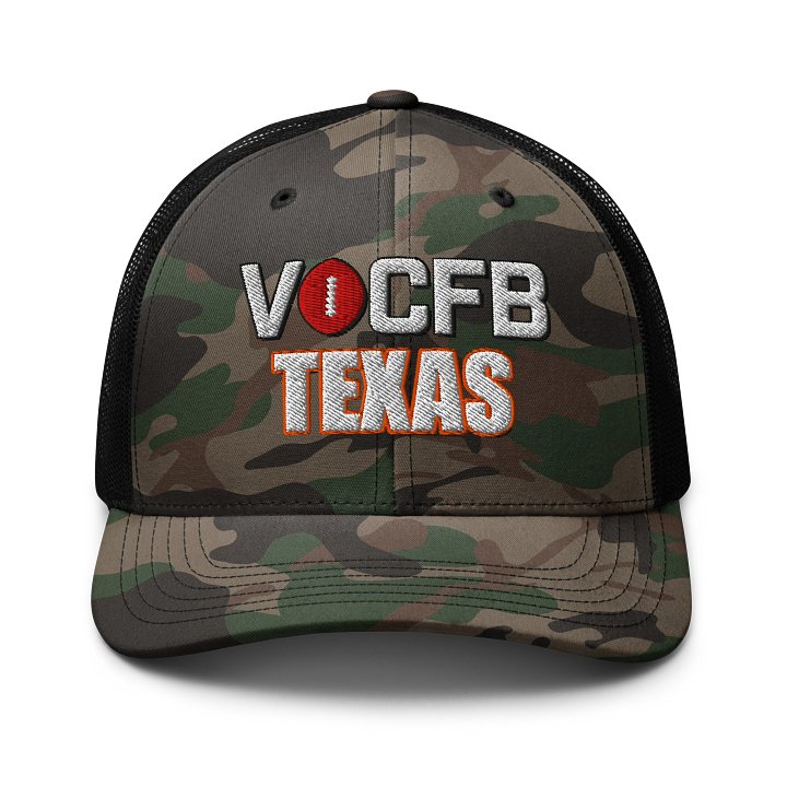 Texas VOCFB Camo Trucker Hat product image (1)