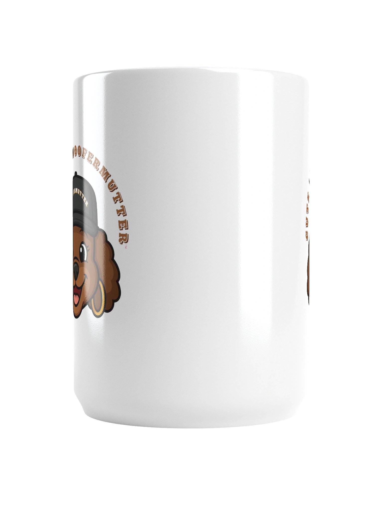 Cute As A WooferMutter™ Brown Poodle White Ceramic Mug product image (12)