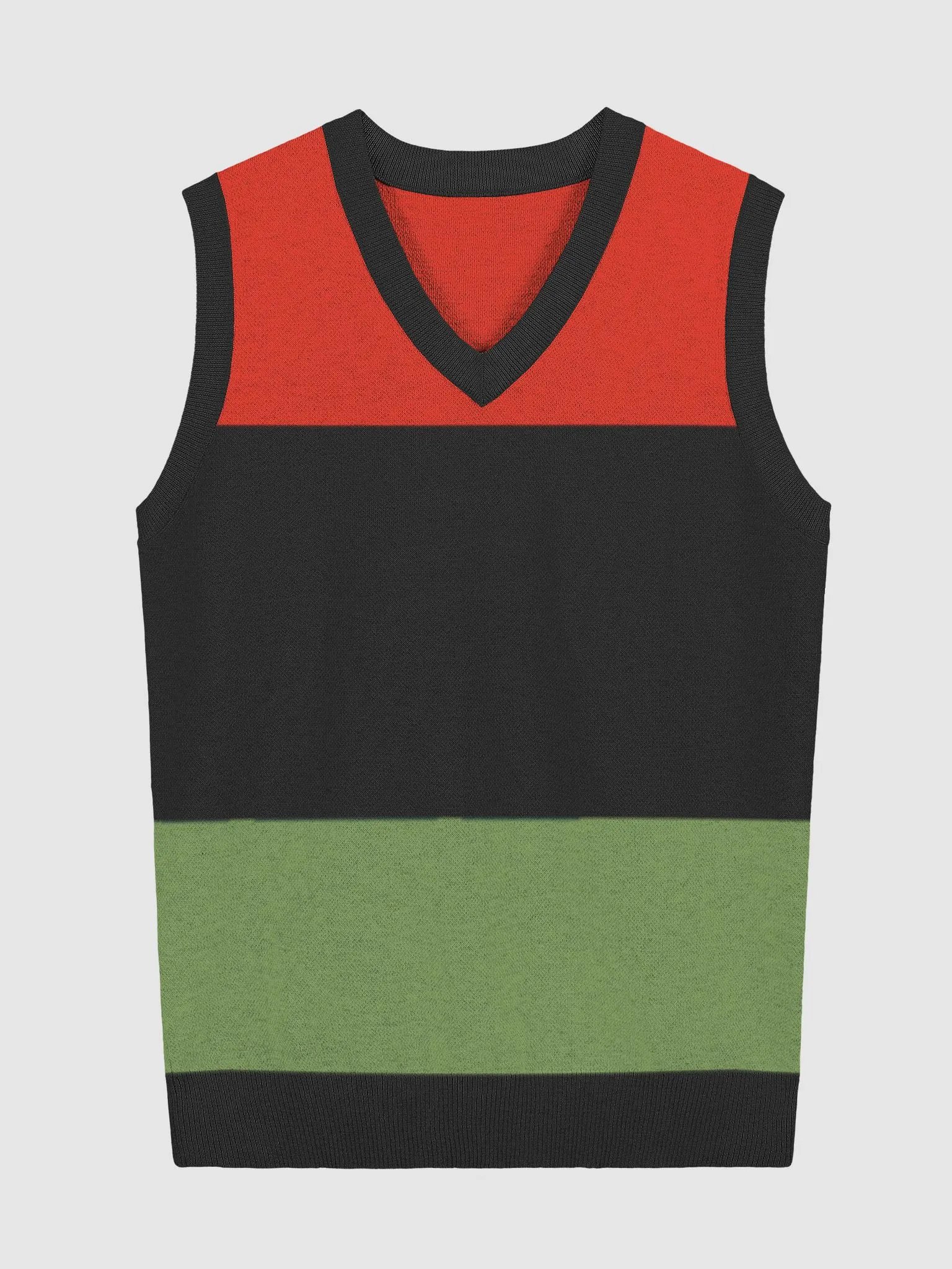 IGBO-Inspired Knitted V-Neck Vest product image (1)