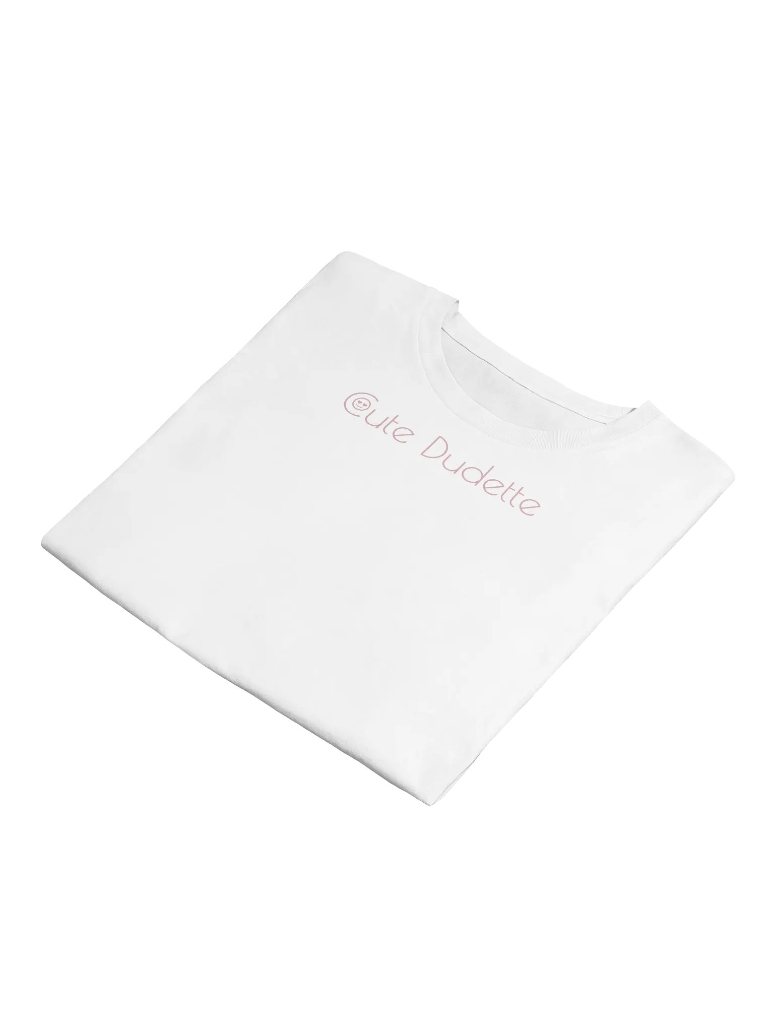 Cute Dudette White Crop Top Pink Logo Print product image (4)