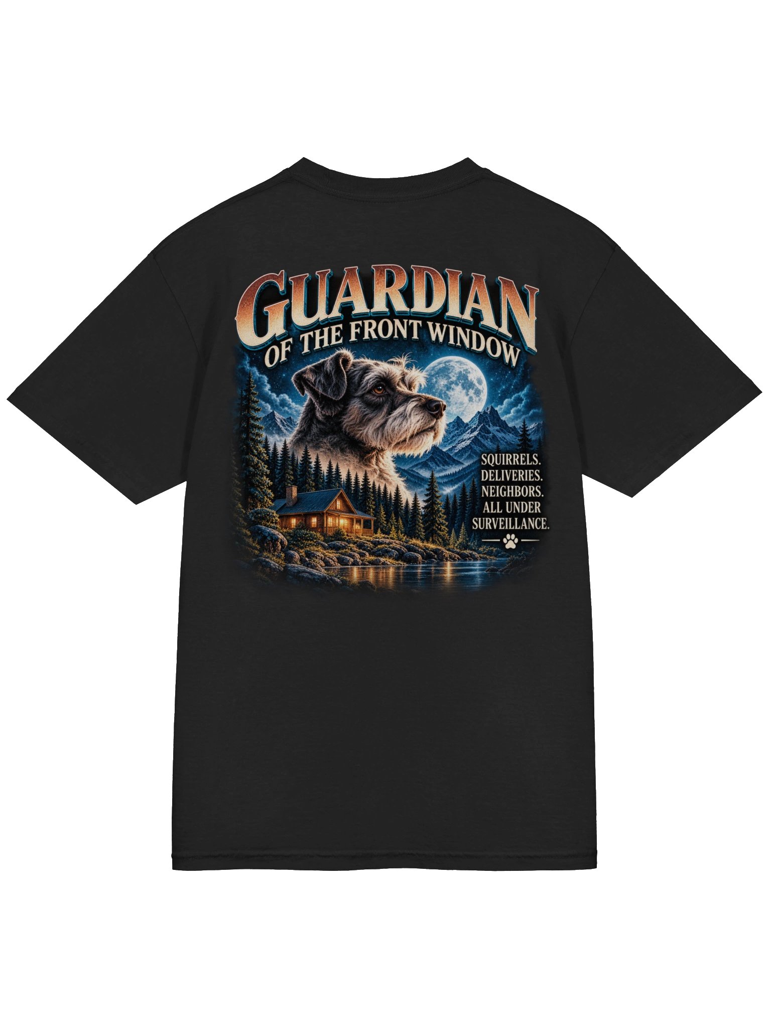 Guardian of the Front Window Dog T-Shirt – Funny Dog Dad & Dog Lover Tee product image (10)