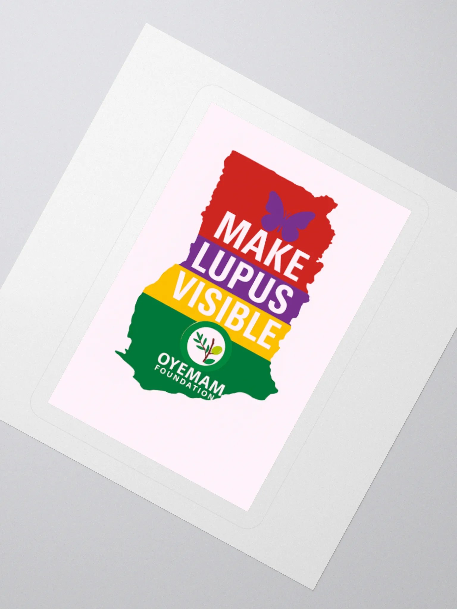 Visible Butterfly Lupus Awareness Stickers product image (6)