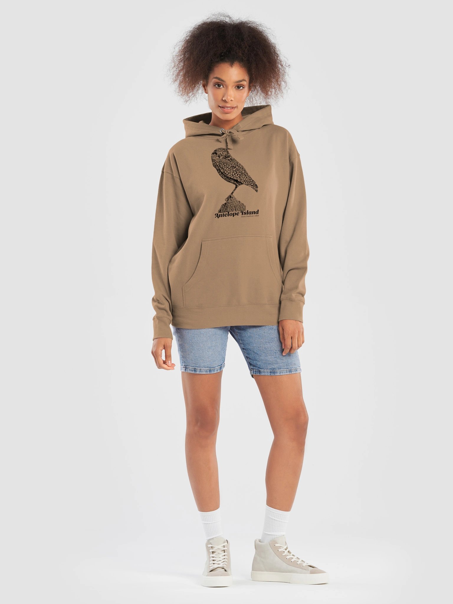 Antelope Island Burrowing Owl Premium Hooded Sweatshirt product image (57)