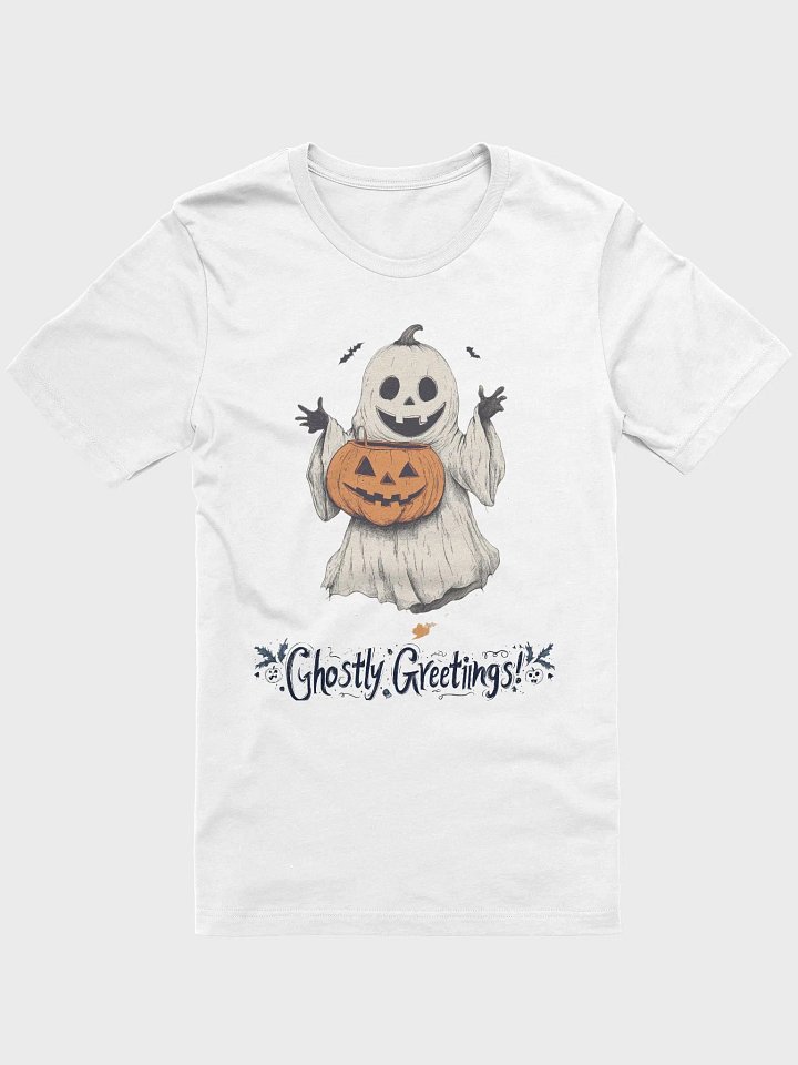 Ghostly Greetings! White Tee product image (1)