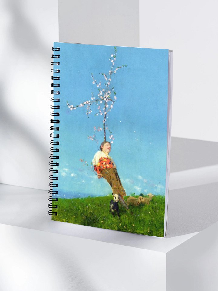 "Pastorcito de Cuento" by Francesco Paolo Michetti Spiral Notebook product image (1)