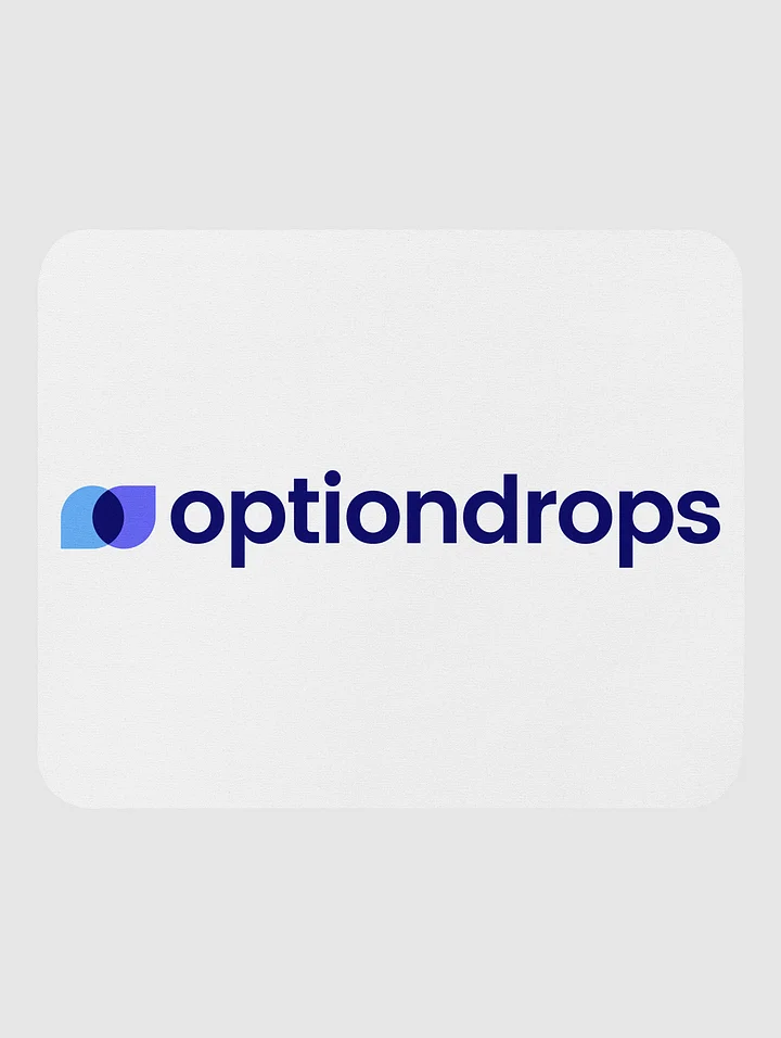 White Option Drops Mouse Pad product image (1)
