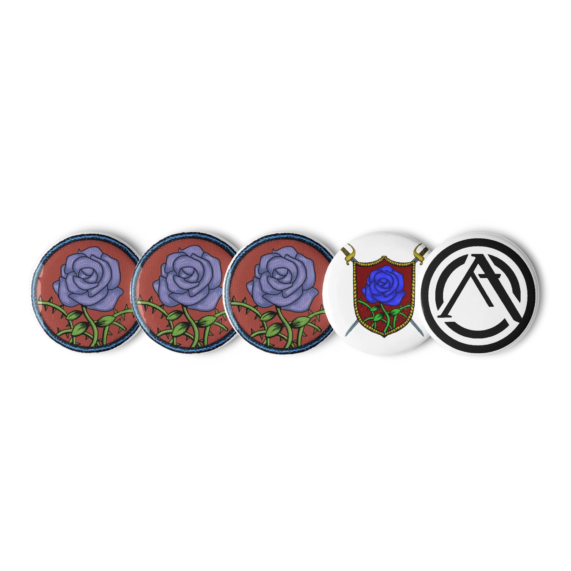"Blue Rose" Regiment Pin Set product image (1)