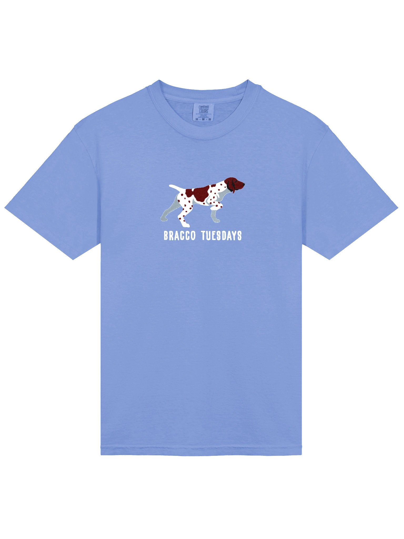 Bracco Tuesdays T-Shirt(Embroidered) of a Bracco Italiano(Liver & White) product image (6)