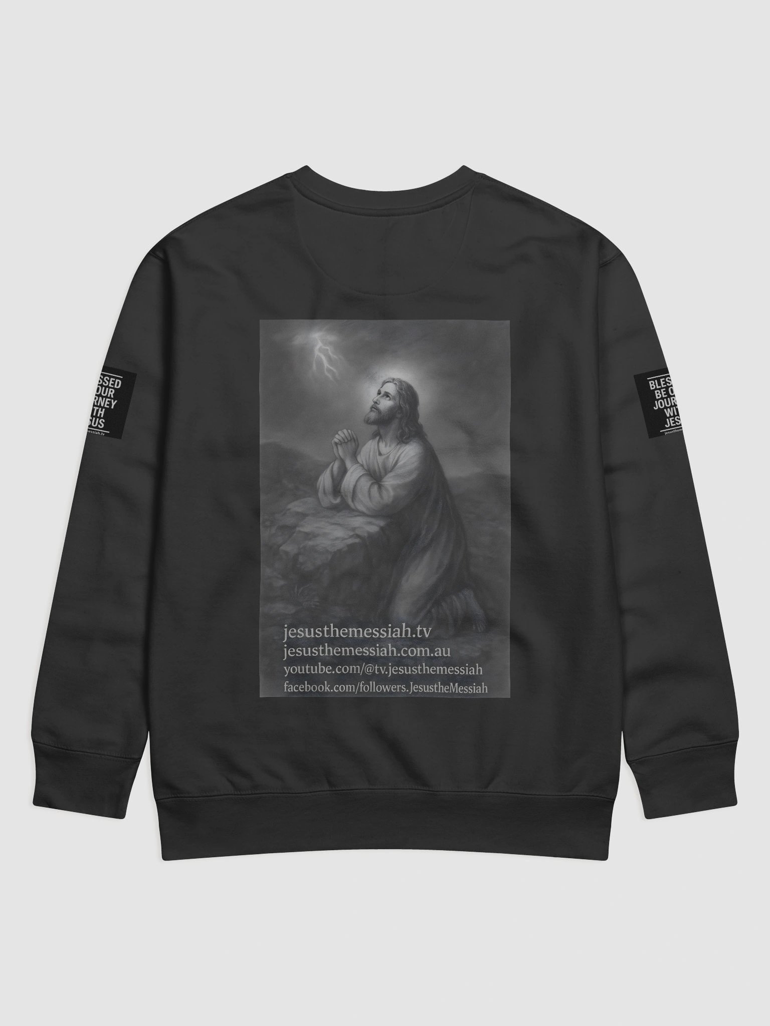 Jesus The Messiah Fleece Crewneck – “Blessed Journey” Prayer Edition product image (4)