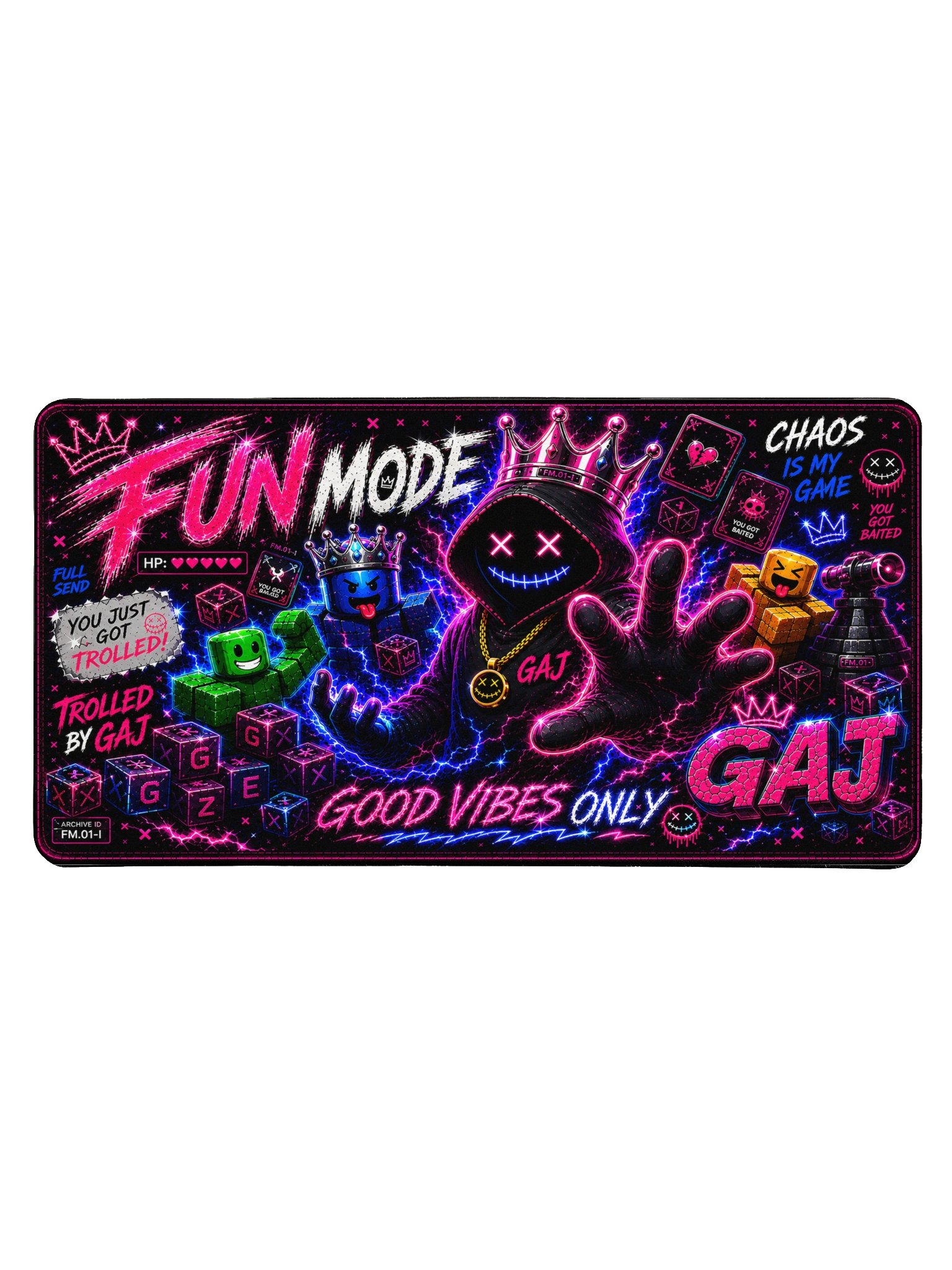 GAJ - FM.01 – Fun Mode - Gaming Desk Mat product image (1)