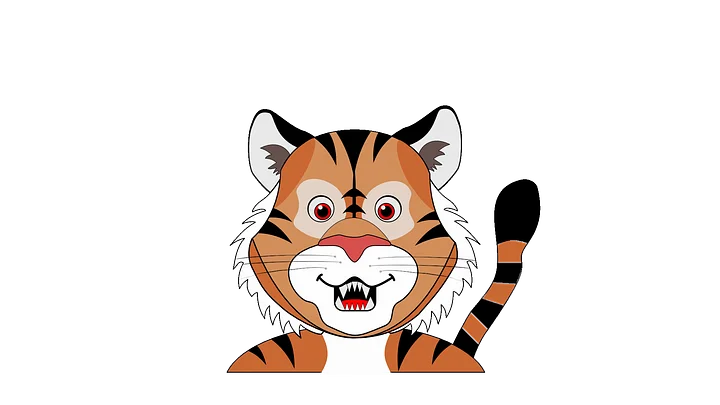 Tiger 2D png Vtuber product image (2)