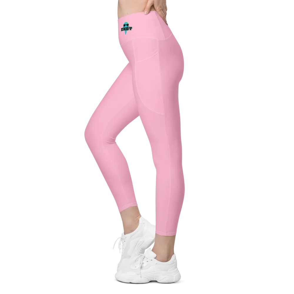 Women's Cotton Candy Pink ZKOT Leggings With Pockets - Show your Support with Style - Womenswear product image (9)