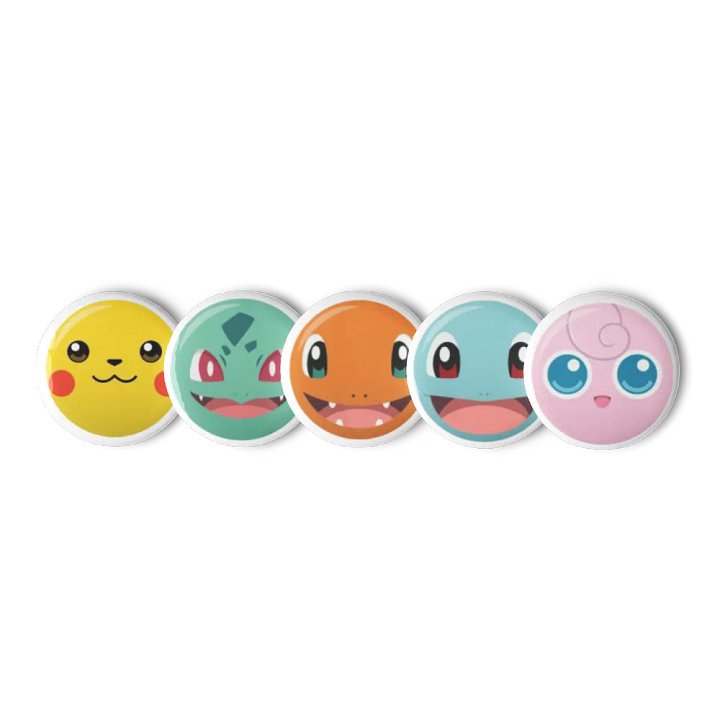 Pokemon Button Pins (5) product image (1)