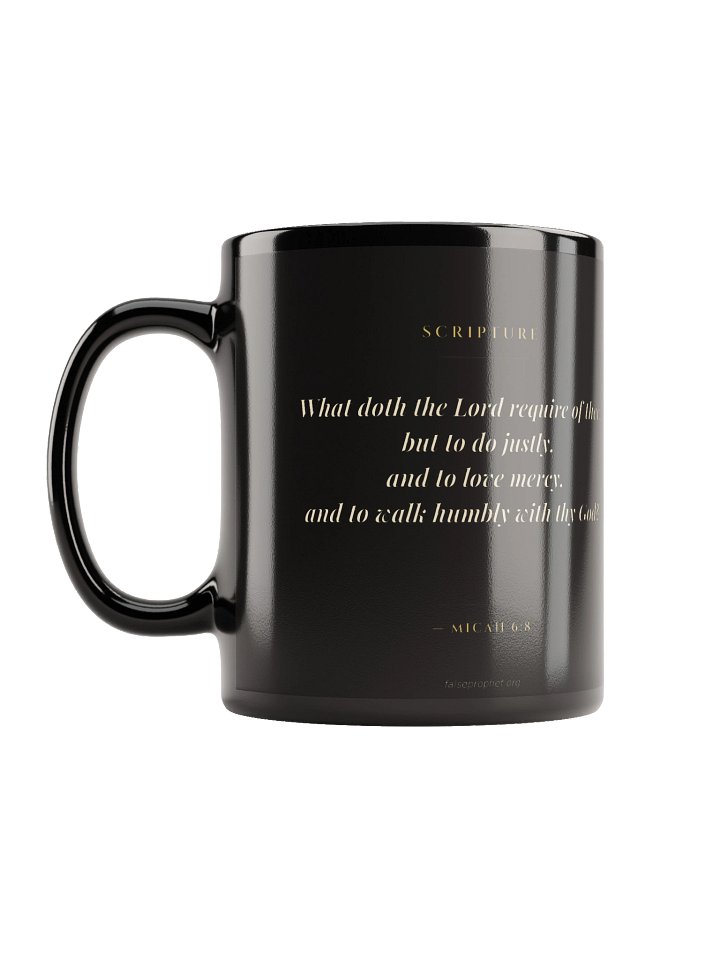 Micah 6:8/Walk Humbly Mug (Black) product image (1)