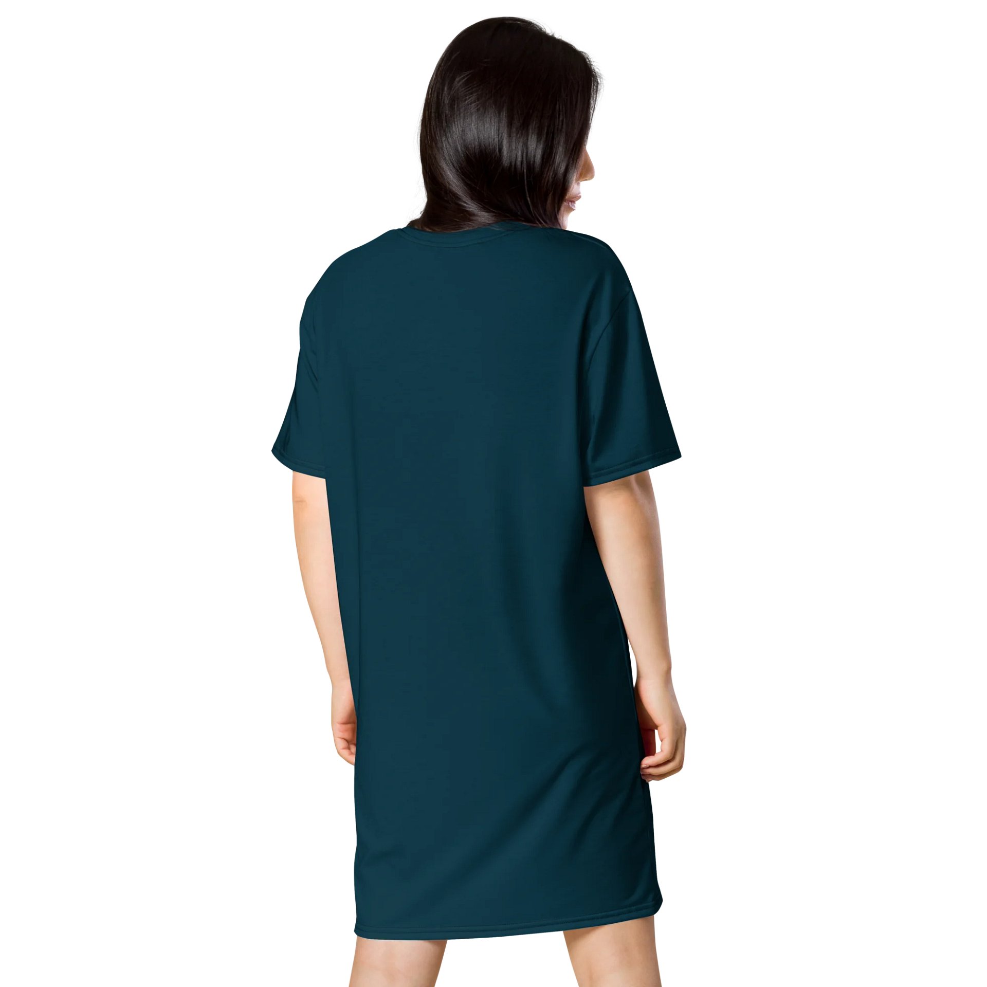 Oversized T-Shirt Dress - Deep Blue Whale, Sizes 2XS-6XL product image (2)
