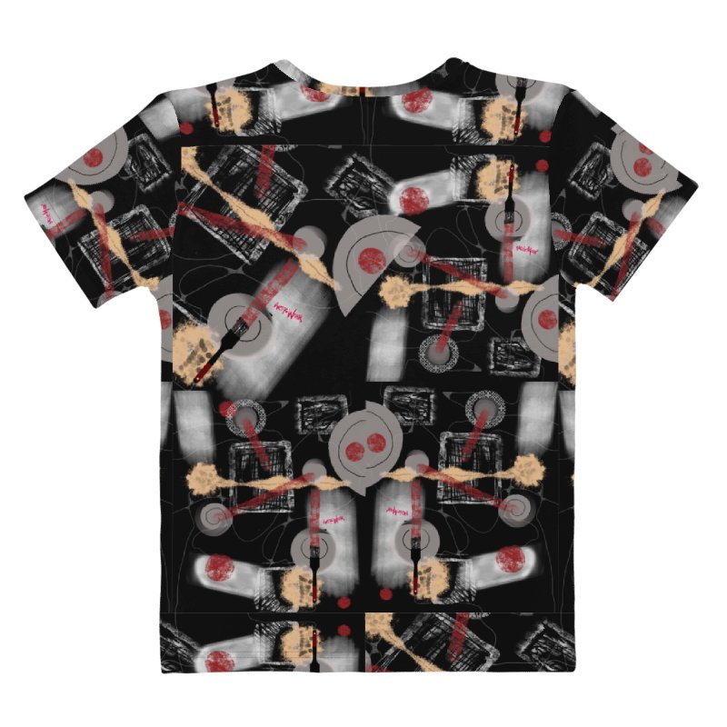 Women's Crew Neck Poly Tee 'Brush Bomb' product image (2)