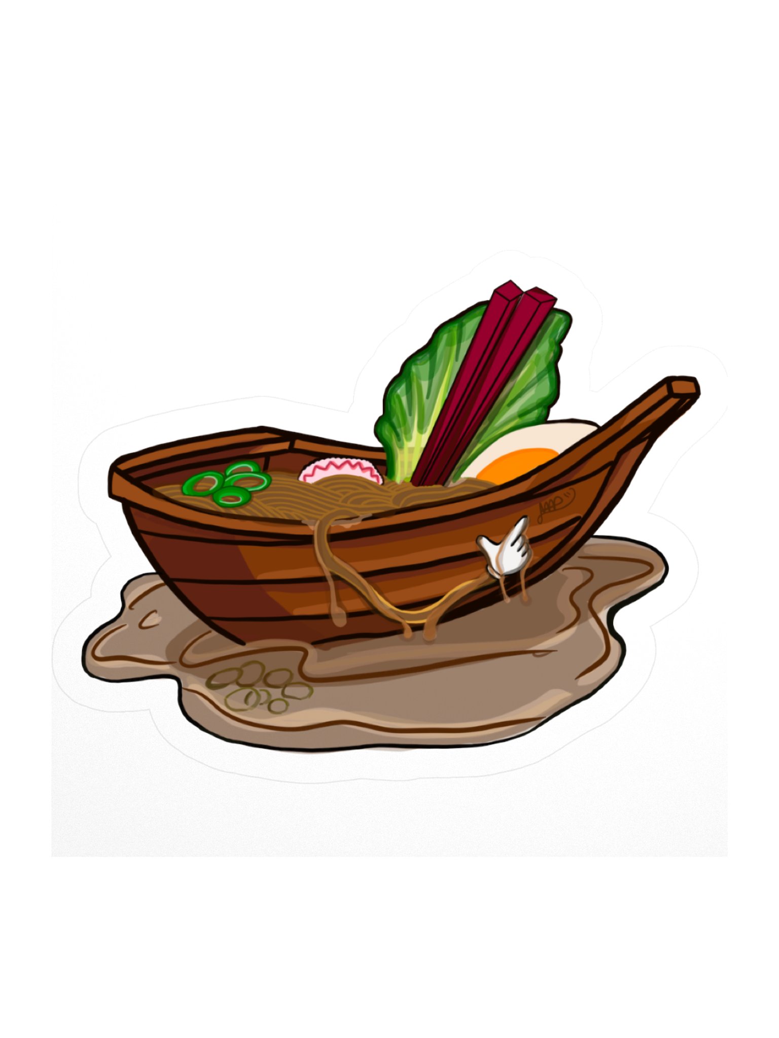 Gunning Ramen Kiss Cut Sticker product image (1)