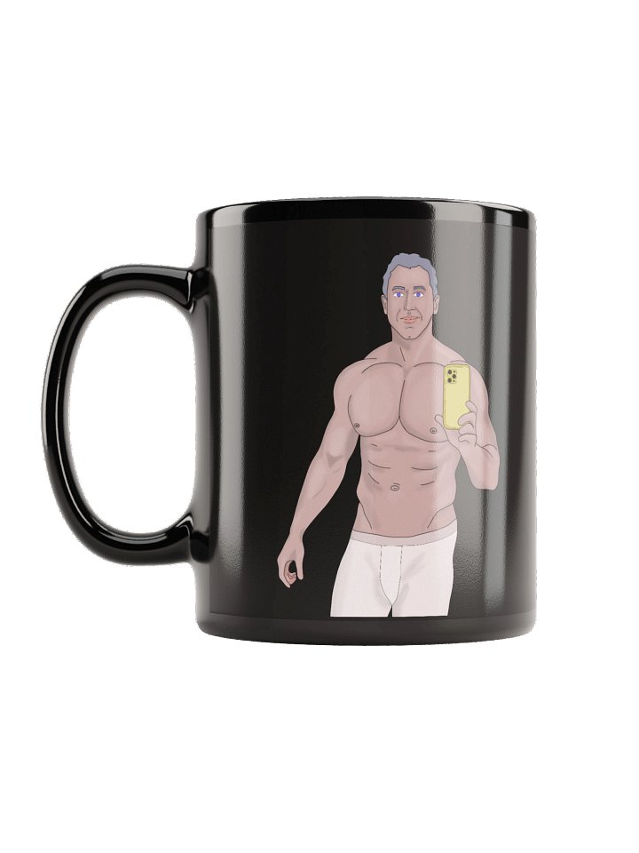 Gym Daddy Mirror Selfie Black Glossy Mug product image (2)