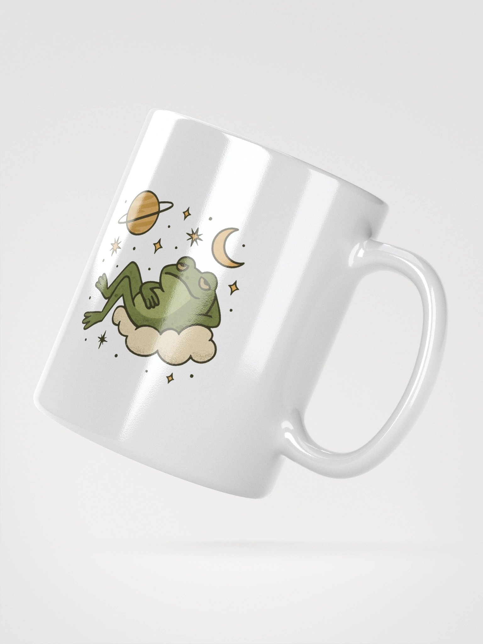 Cosmic Frog White Glossy Mug product image (4)