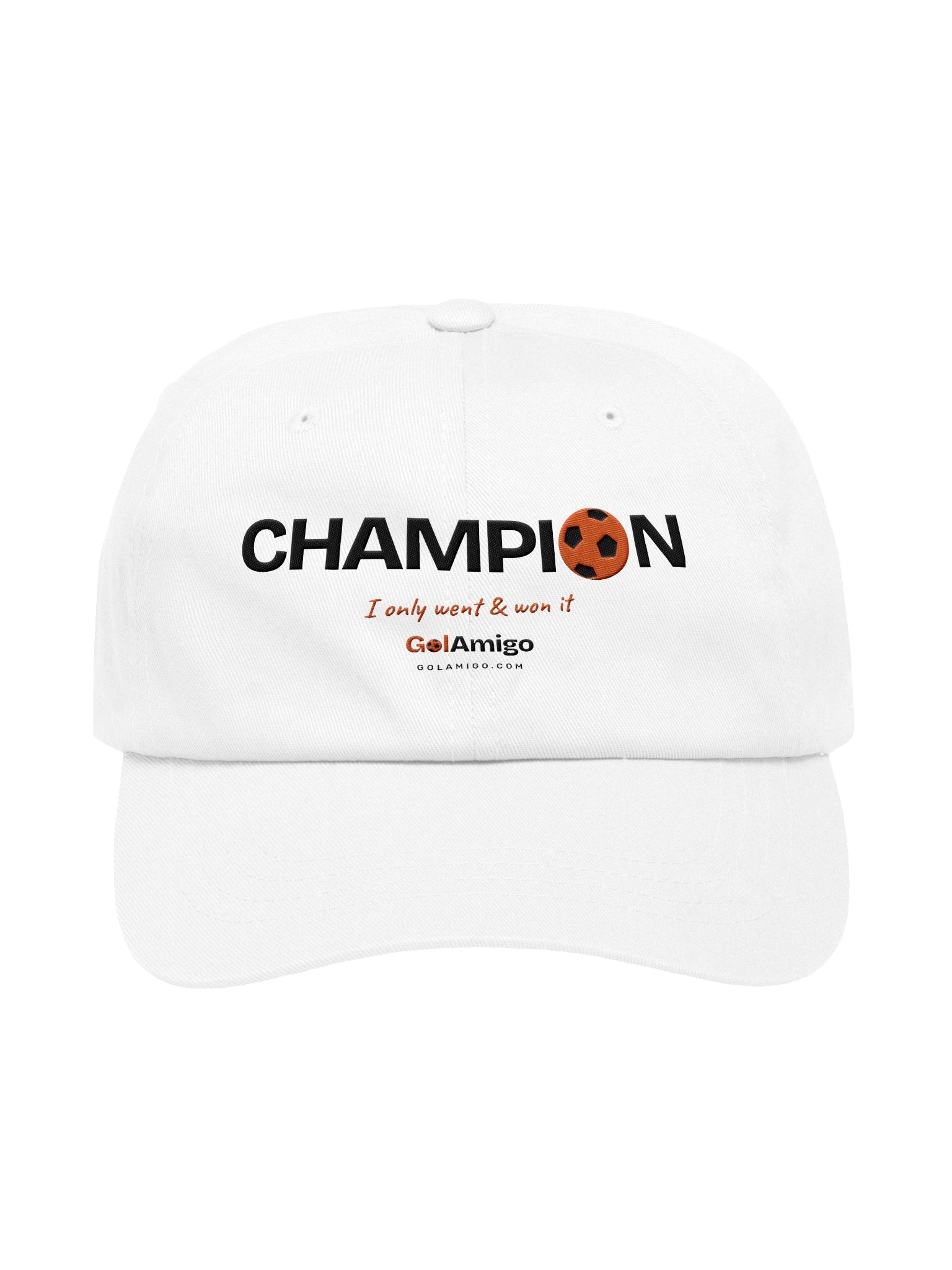GolAmigo Cap Winner White product image (1)