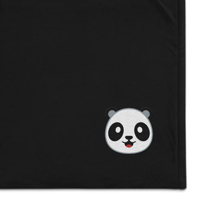 Panda Logo Embroidered Premium Sherpa Blanket product image (1)