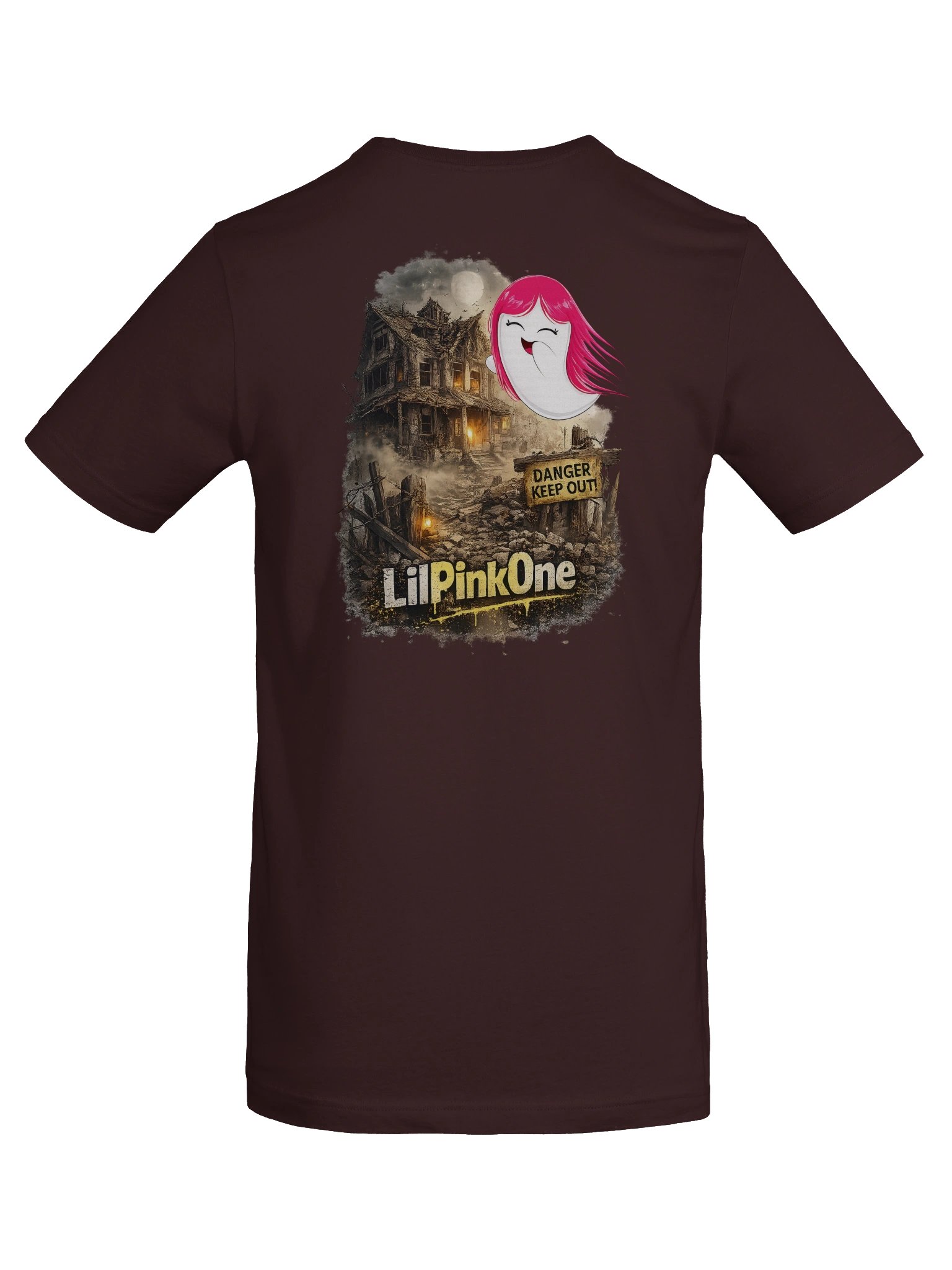 LilPinkOne – Forladt hus Ghost T-Shirt (Unisex) product image (8)