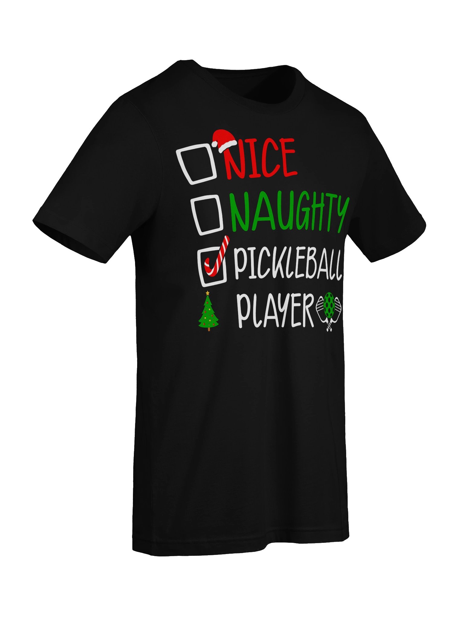 Nice Naughty Pickleball Player Shirt – Christmas Pickleball Tee product image (52)