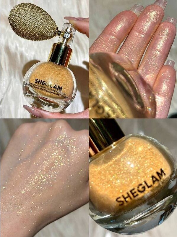 Go Go Glow Highlighting Body Mist-Gold Body Glitter Powder Spray High-Shine Finish Multi-Use Shimmer Glow Highlighter Face Makeup Brand Beauty Makeup Face Paint Cosmetic product image (1)