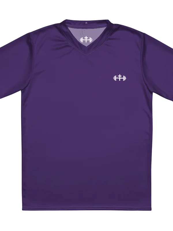 His House Mens Performance V-Neck T-Shirt - Purple product image (4)