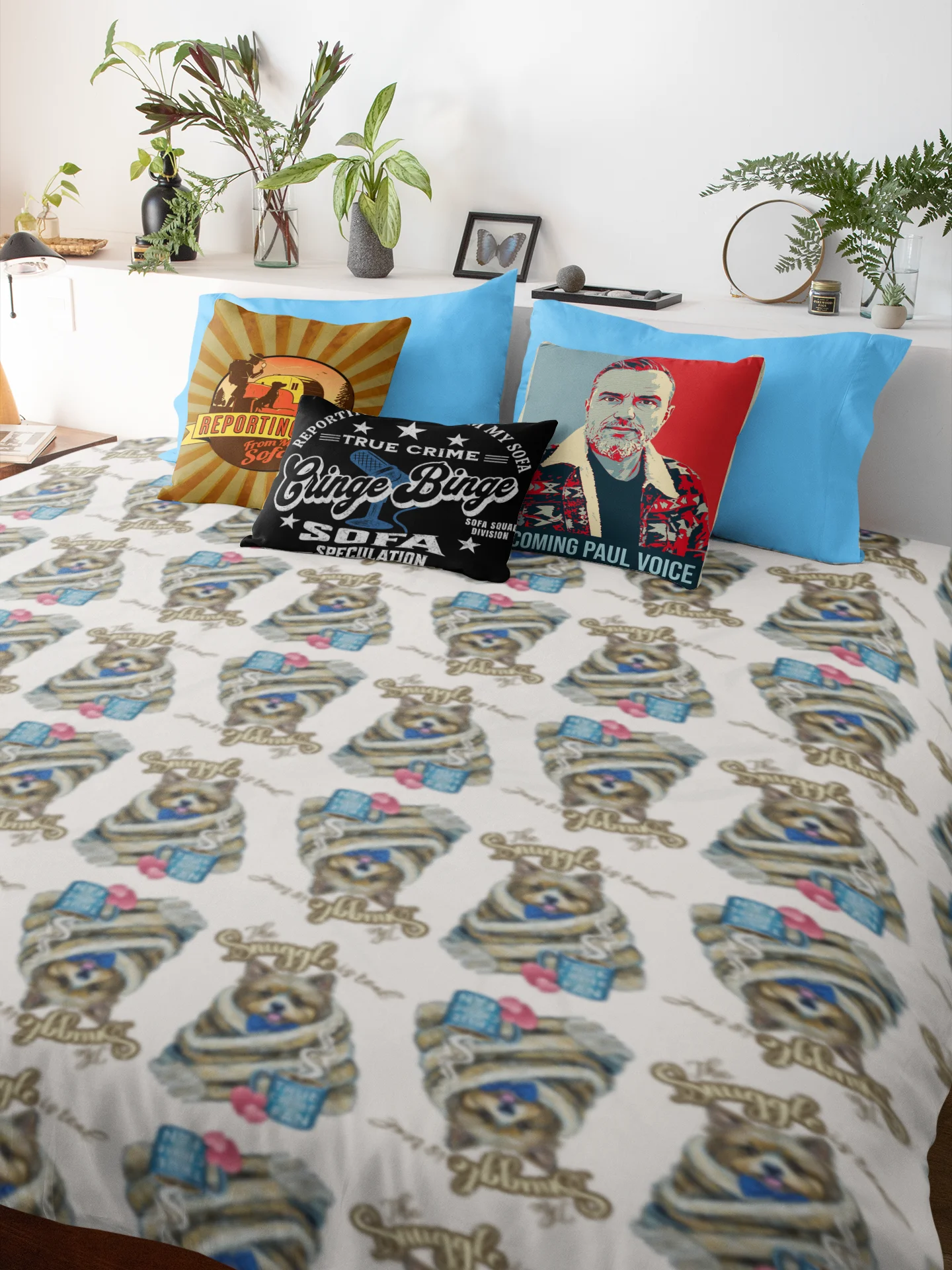 The Snuggle Is Real Cozy True Crime Throw Blanket product image (1)