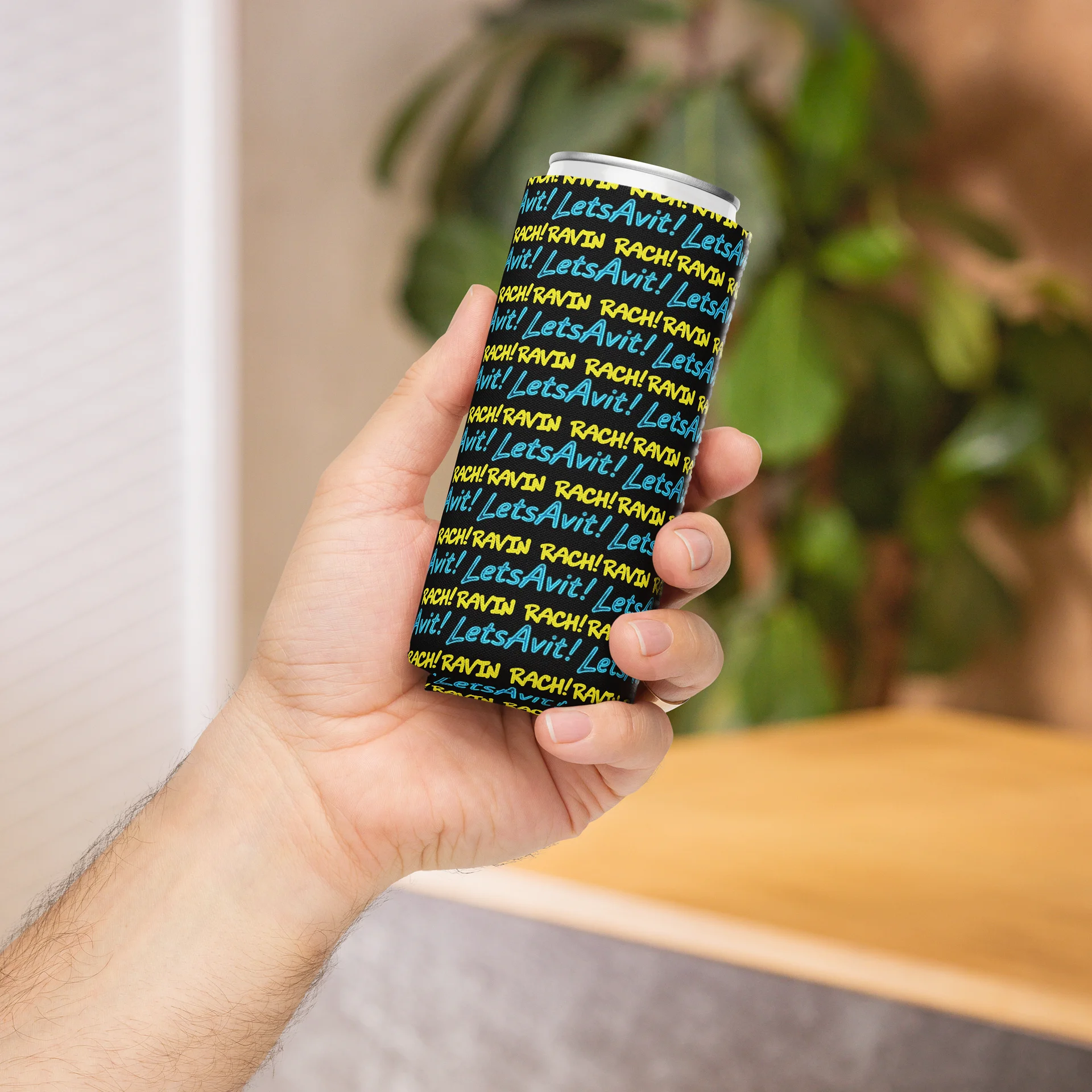 RAVIN RACHI! LetsAvit Can Cooler blue product image (1)
