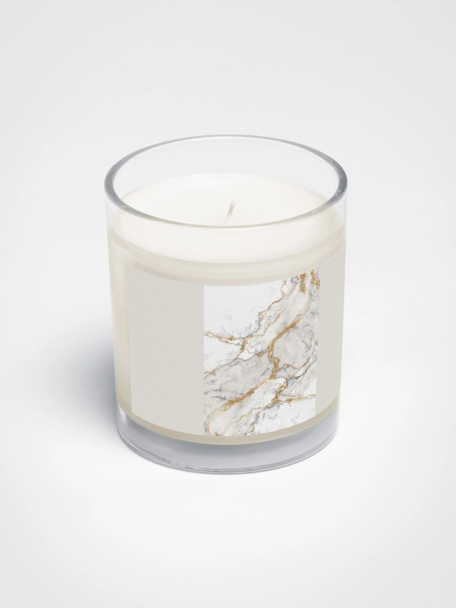 Modern Gray & Gold Decorative Candle product image (2)