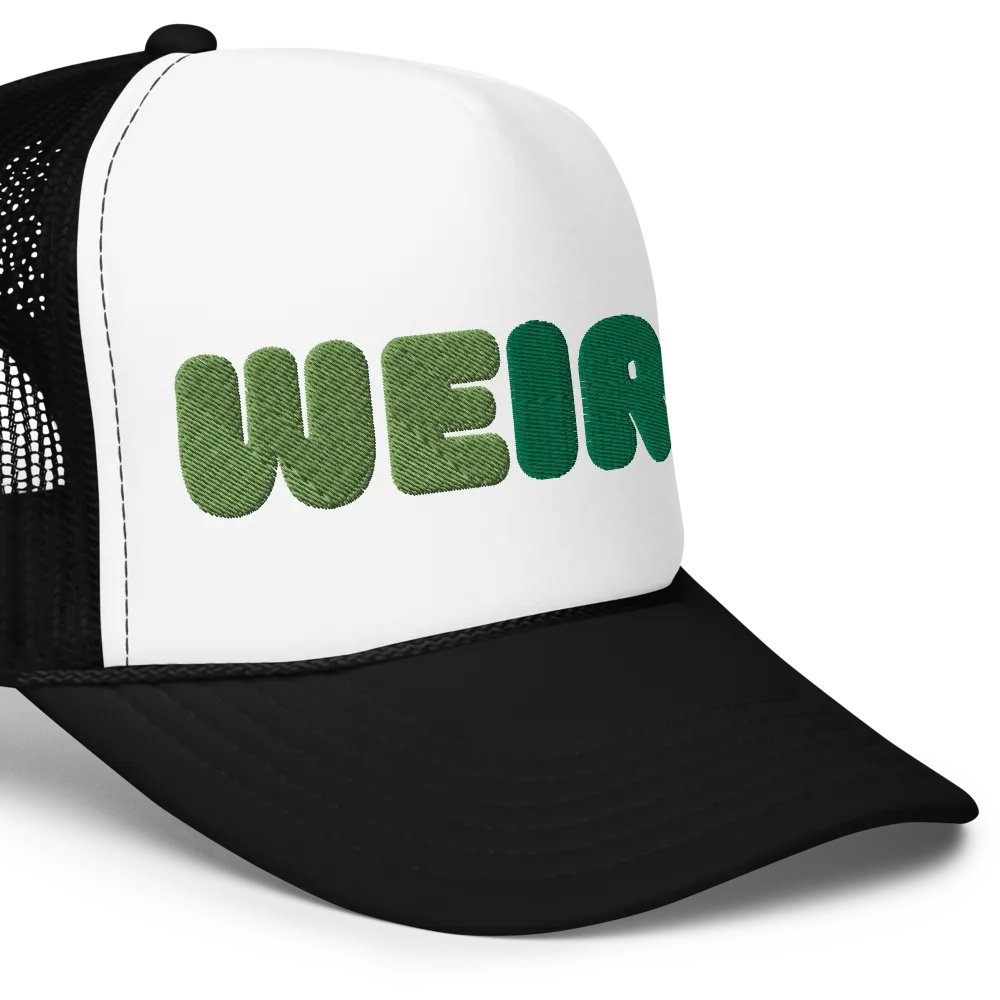 WEIRD Green Foam Trucker Hat product image (5)